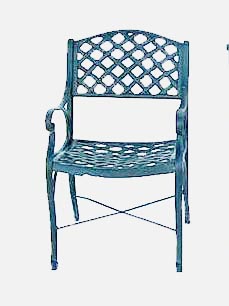 Cast Aluminum Garden Patio Furniture Weave Chair